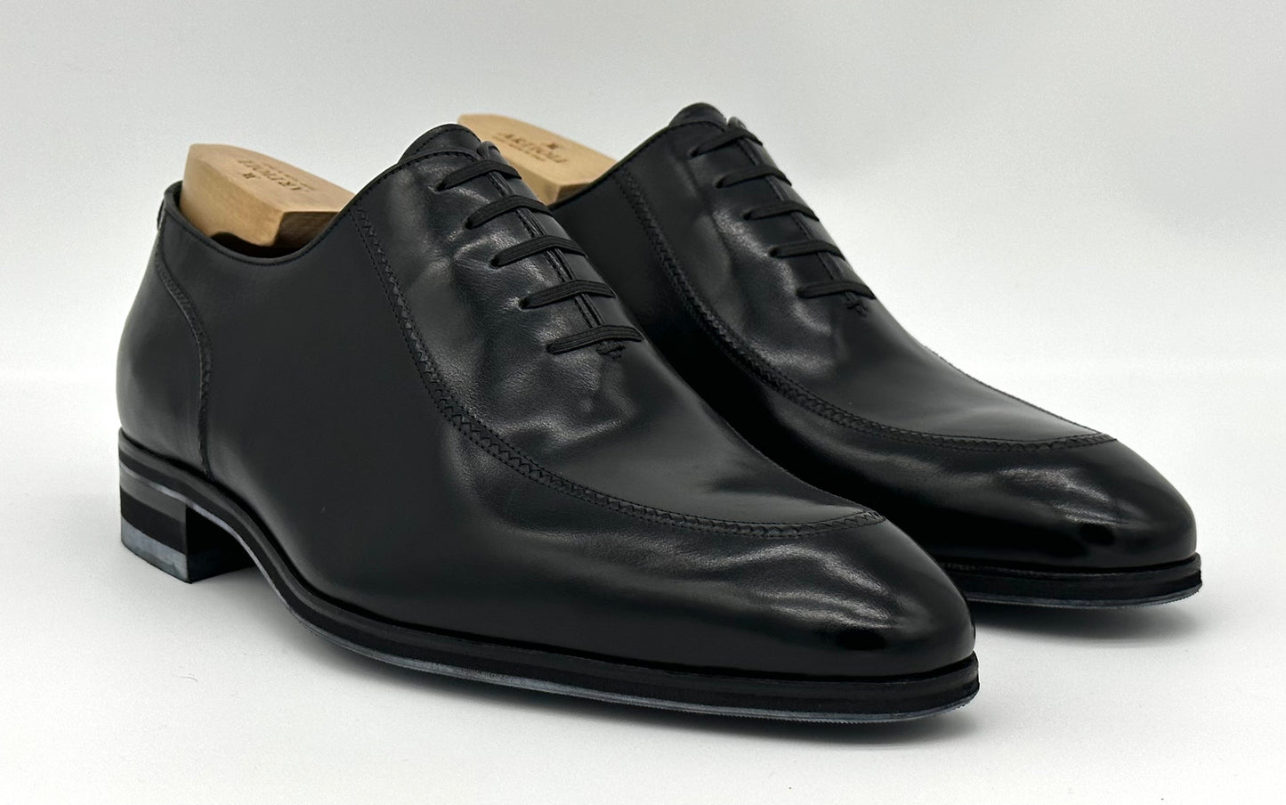 Richelieu Artioli en cuir noir