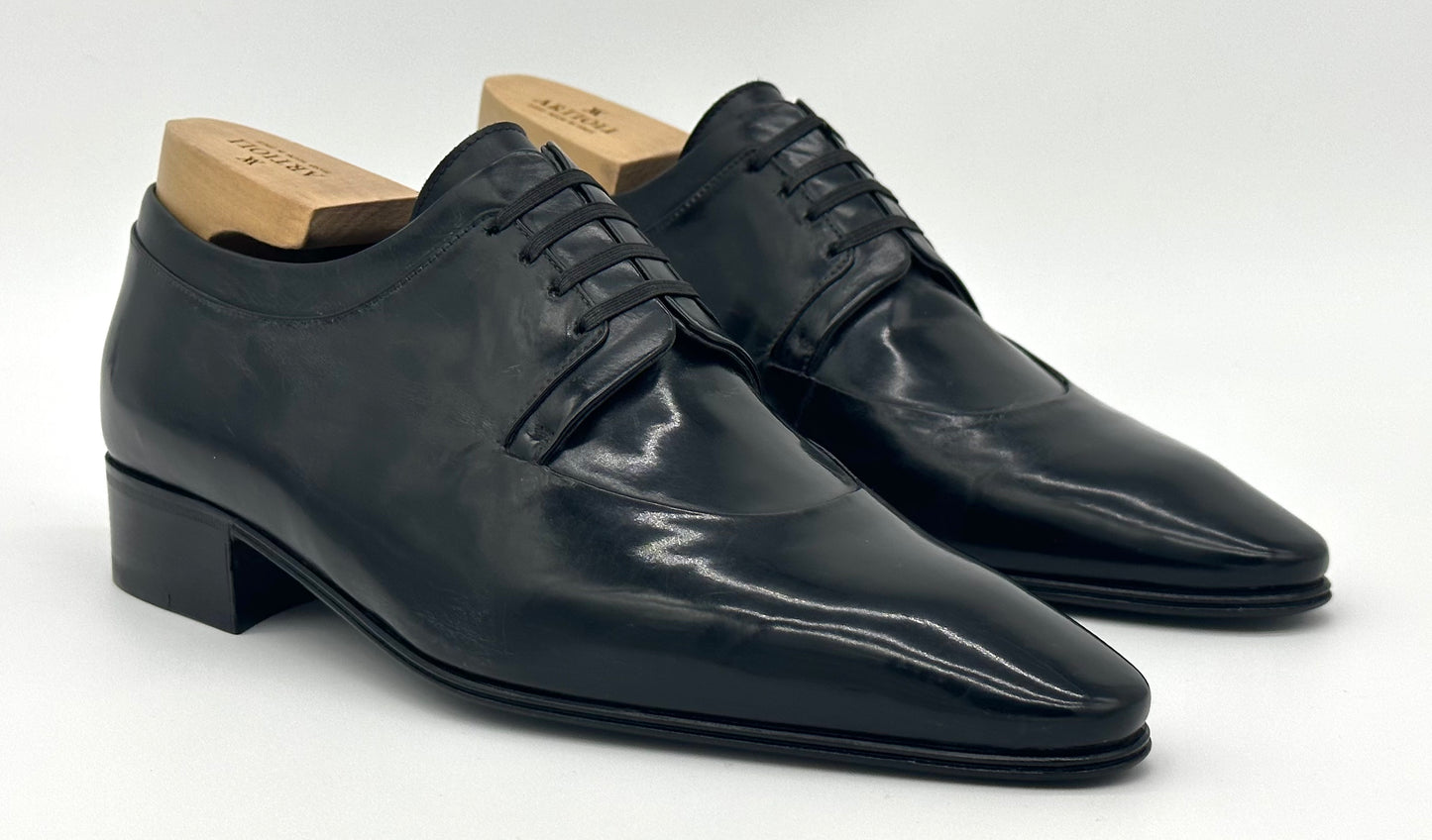 Derby Artioli en cuir noir