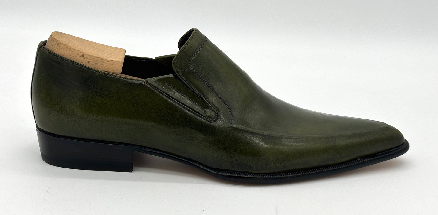 Mocassin Roberto Celk en cuir vert