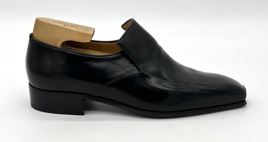 Mocassin Artioli en cuir noir