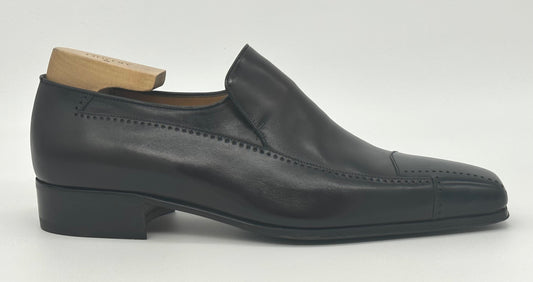 Mocassin Artioli en cuir noir