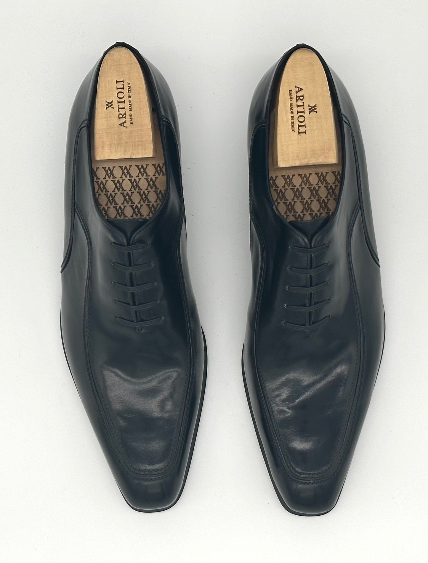 Richelieu Artioli en cuir noir