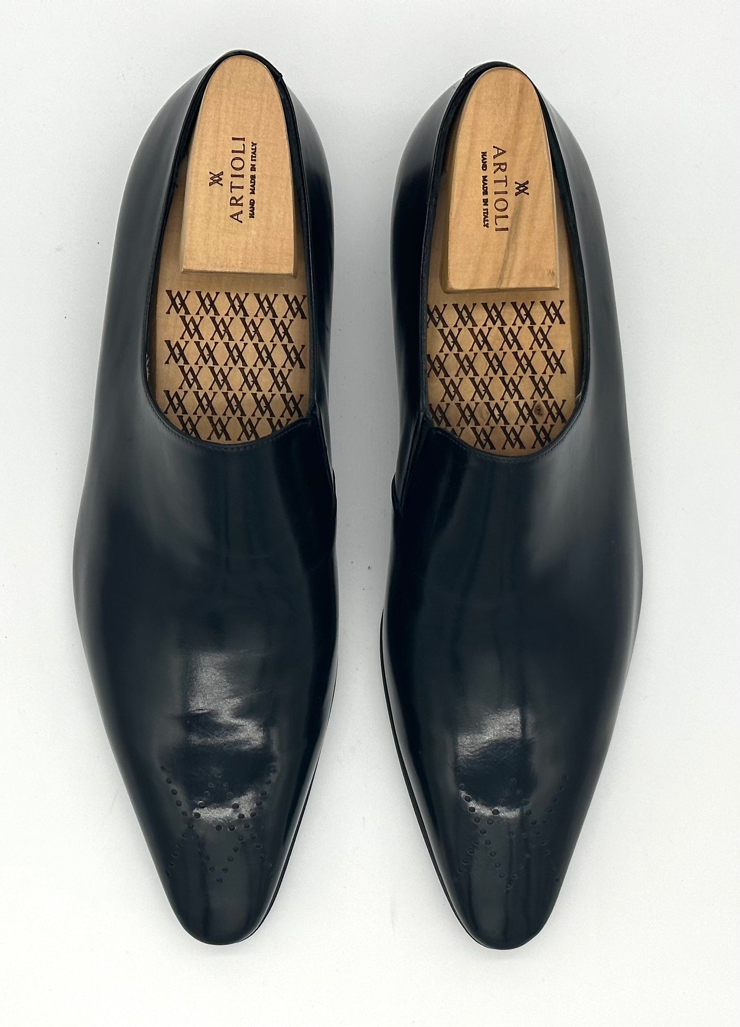 Mocassin Artioli en cuir noir