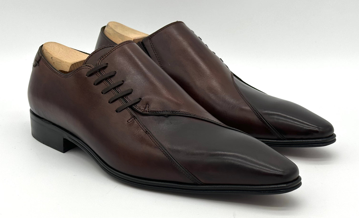 Richelieu Roberto Celk en cuir marron