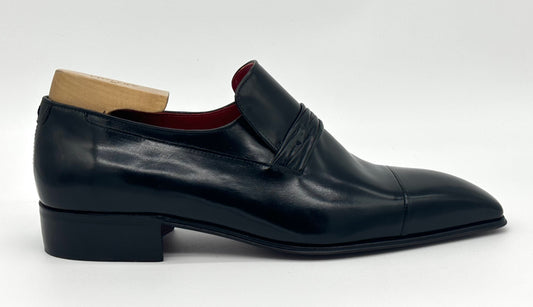 Mocassin Artioli en cuir noir