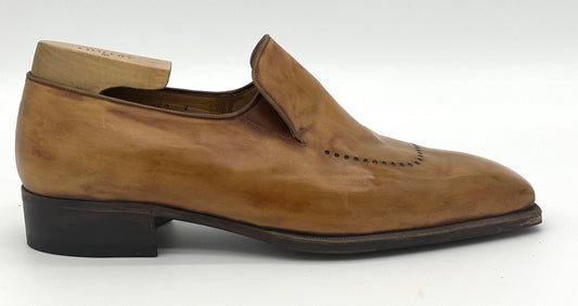 Mocassin Artioli en cuir gold