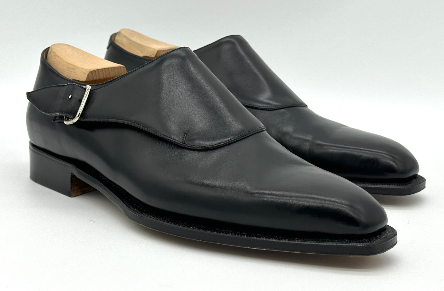 Soulier à boucle en cuir noir Roberto Celk