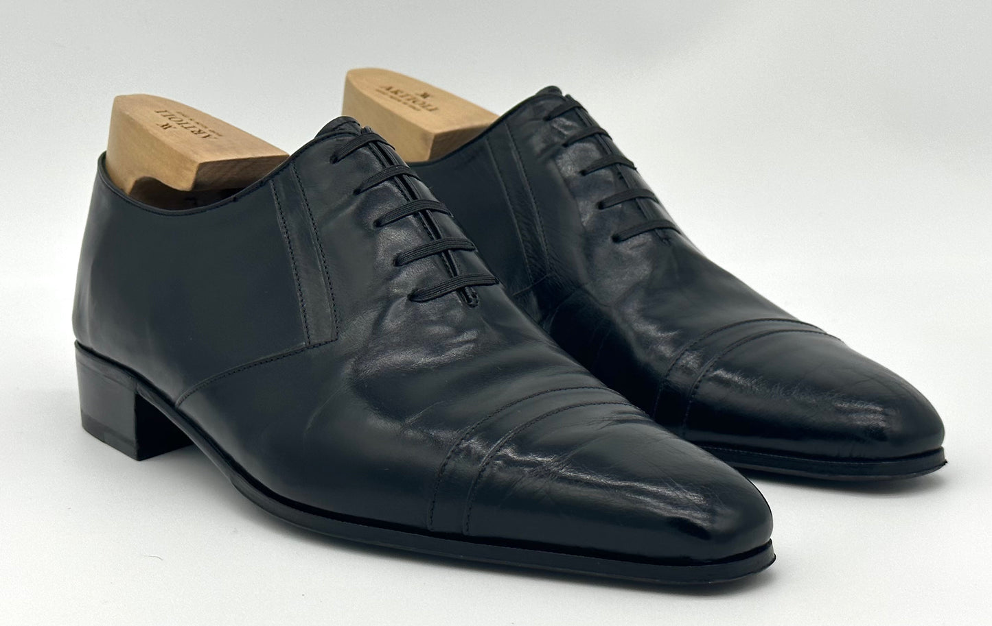 Richelieu Artioli en cuir noir