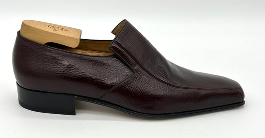 Mocassin Artioli en veau grainé marron