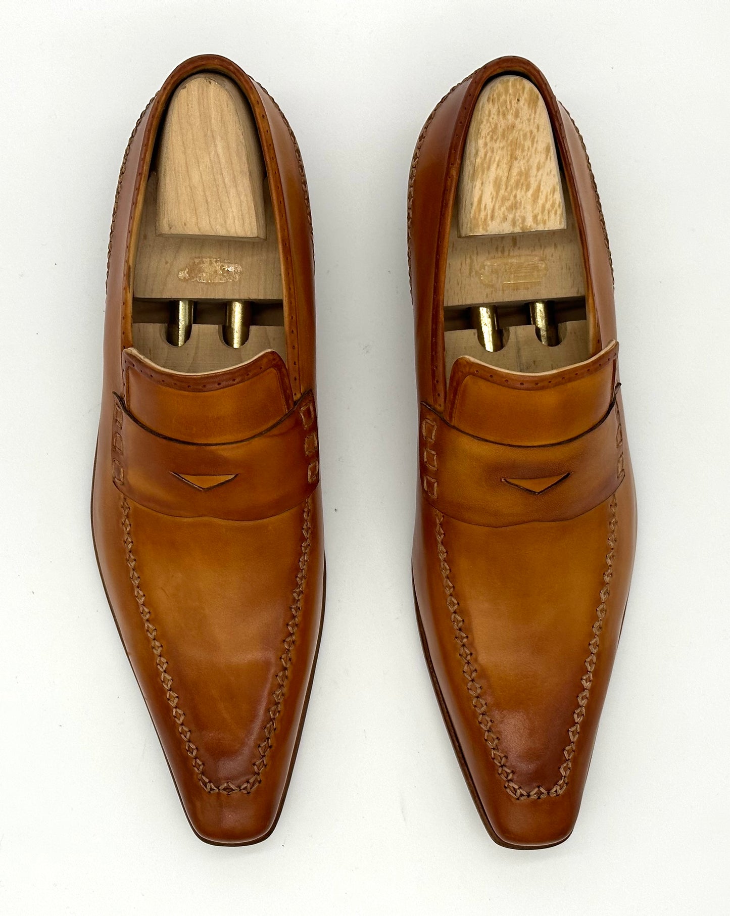 Mocassin Roberto Celk en cuir gold