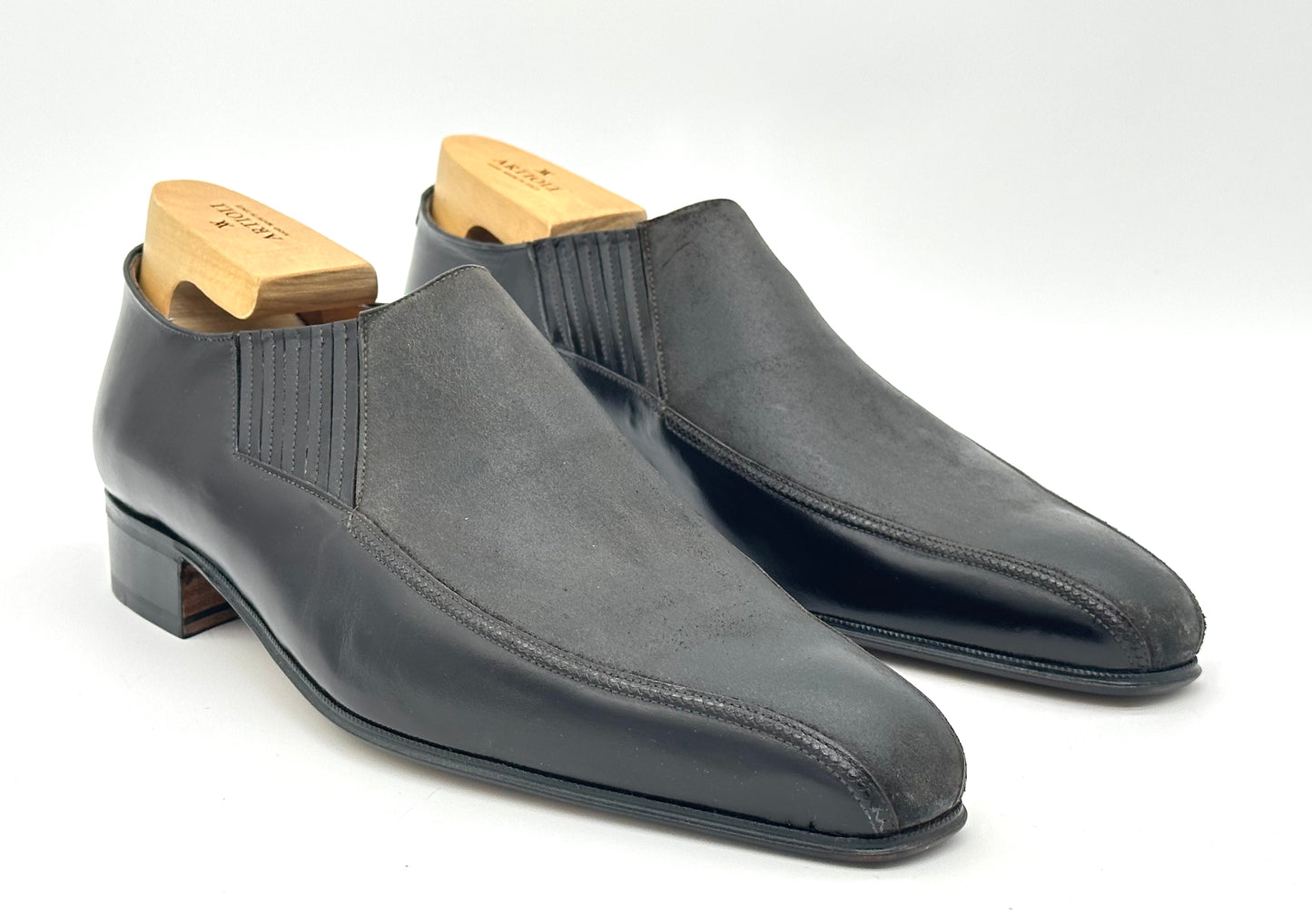 Mocassin Artioli en cuir marron foncé