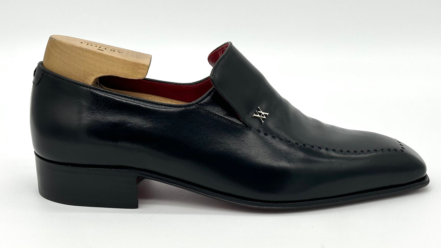 Mocassin Artioli en cuir noir