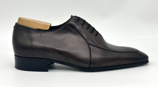 Richelieu Artioli en cuir gris