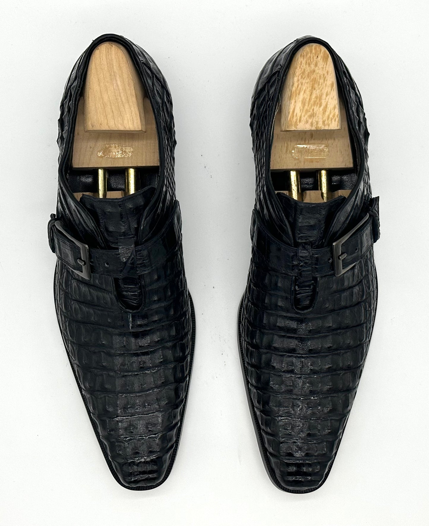Soulier à boucle Roberto Celk en alligator noir