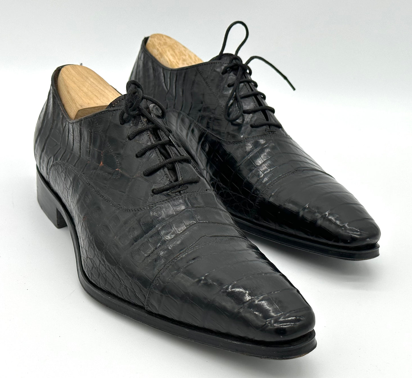 Richelieu Roberto Celk en crocodile noir