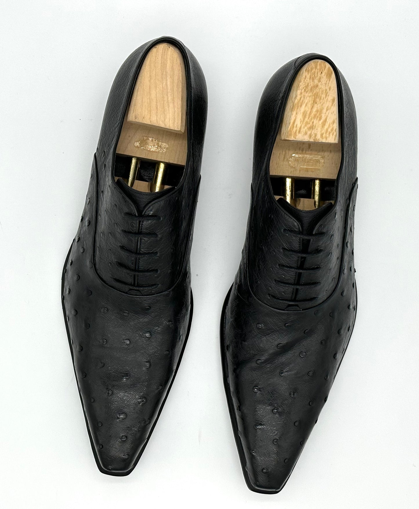 Richelieu Roberto Celk en autruche noir