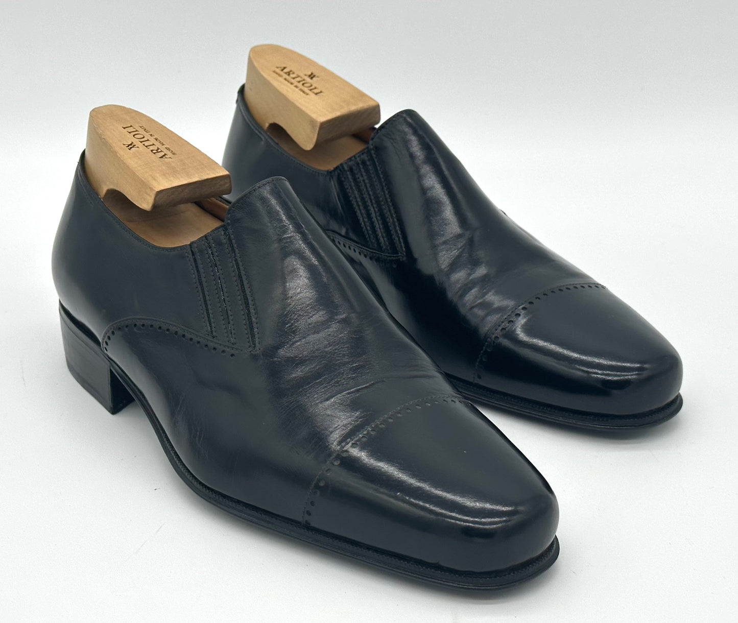 Mocassin Artioli en cuir noir