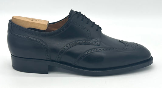 Derby Artioli en cuir marron avec perforation