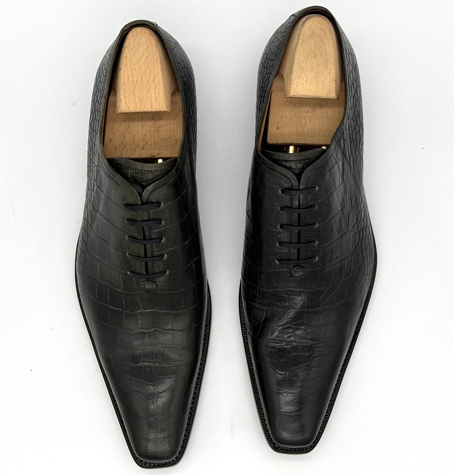 Richelieu Roberto Celk en stampa crocodile gris