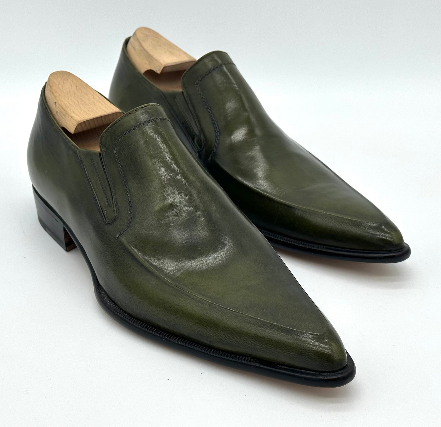 Mocassin Roberto Celk en cuir vert