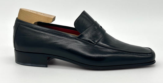 Mocassin Artioli en cuir noir