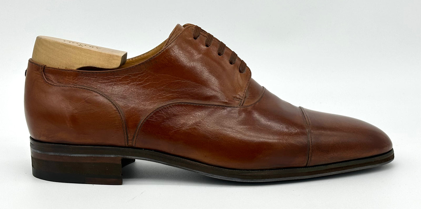 Derby Artioli en cuir marron