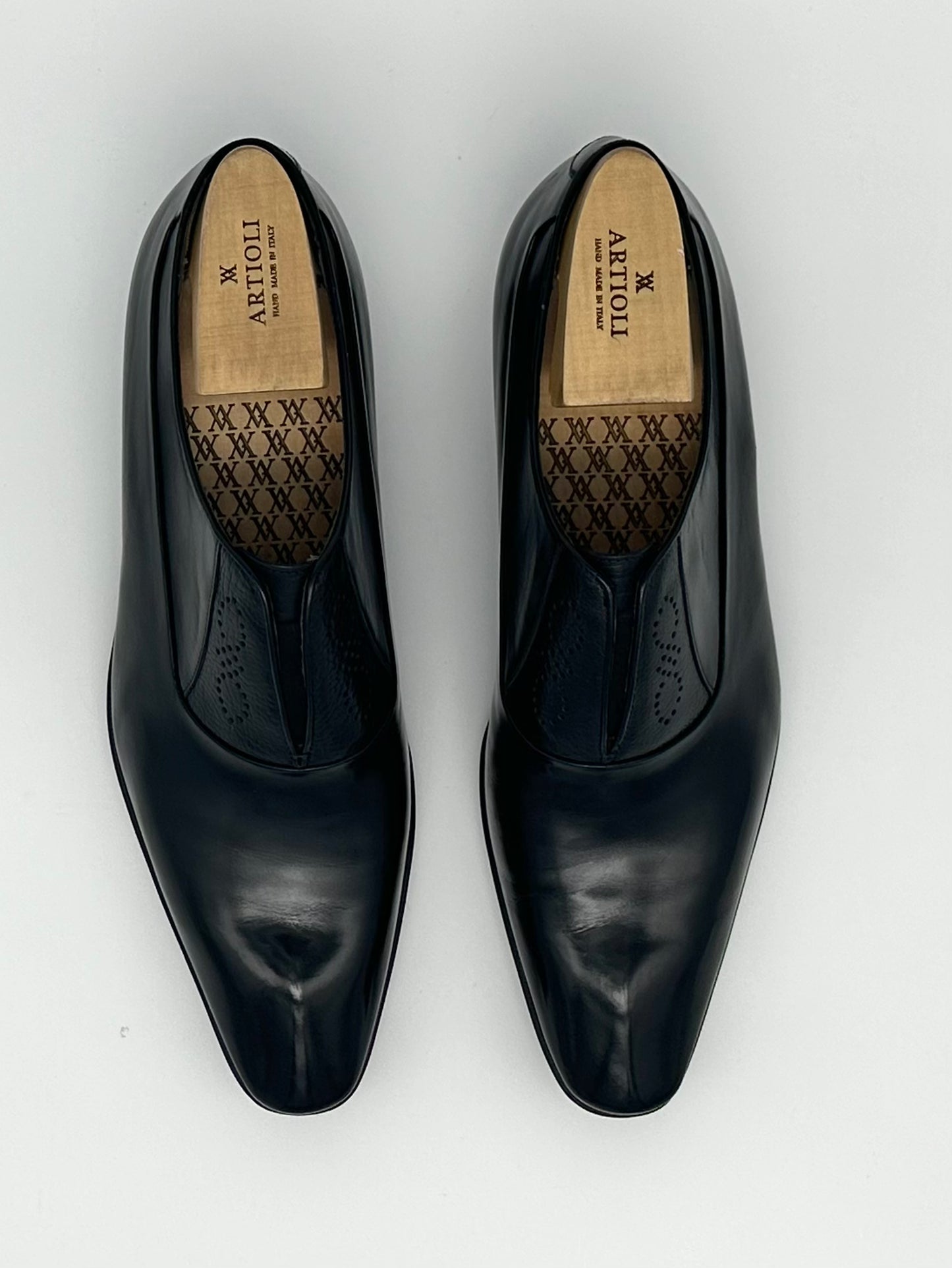 Mocassin Artioli en cuir noir