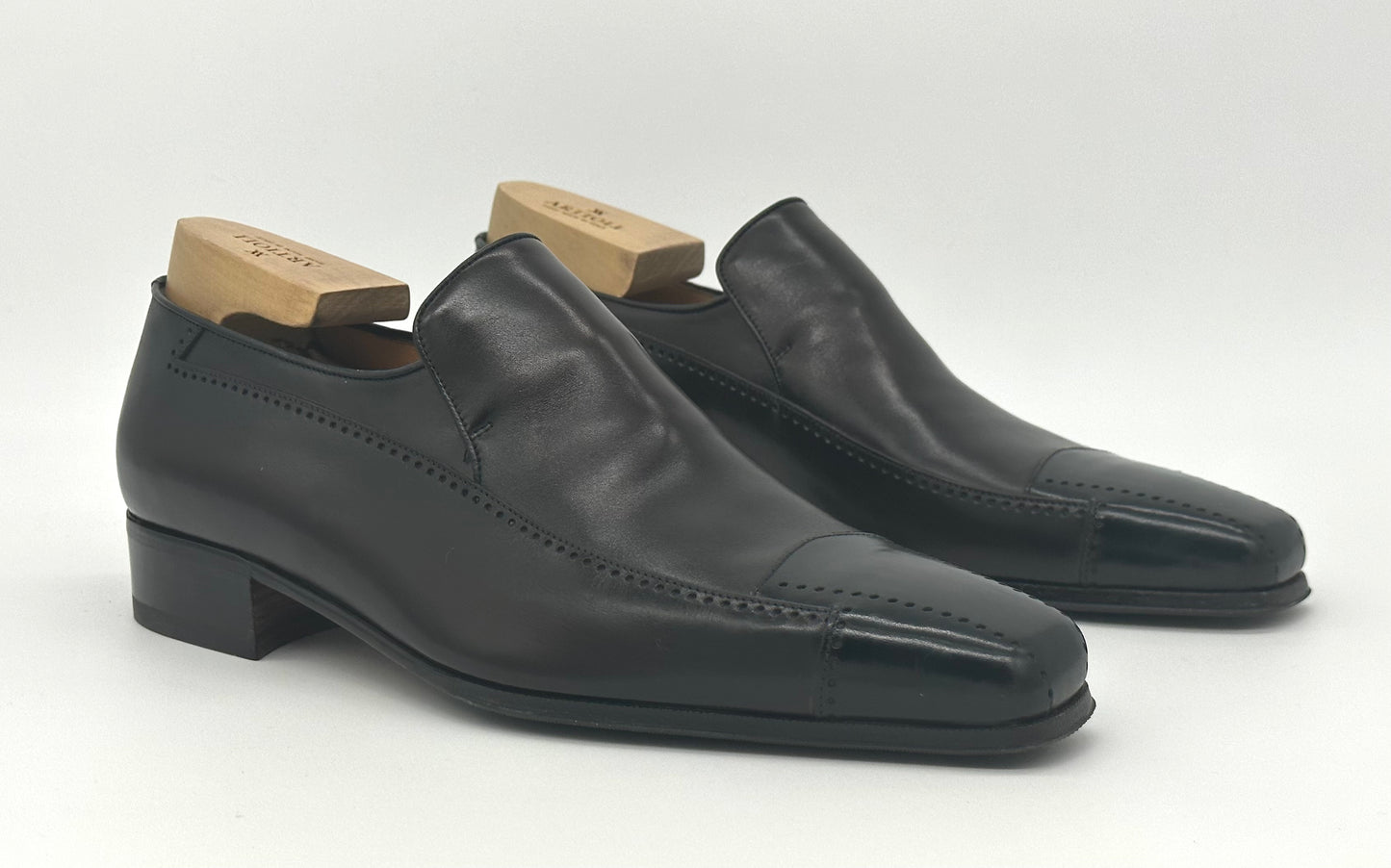 Mocassin Artioli en cuir noir