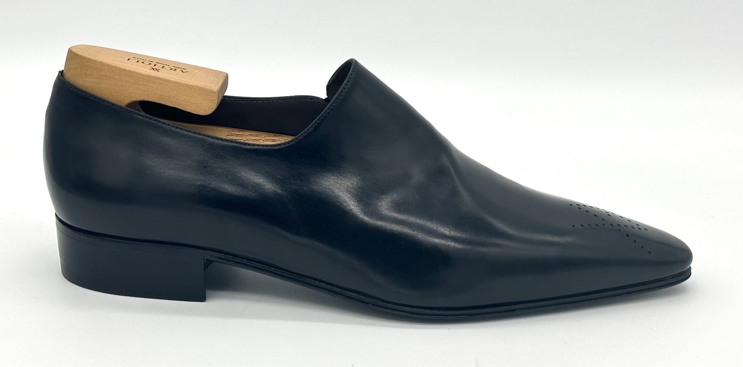 Mocassin Artioli en cuir noir