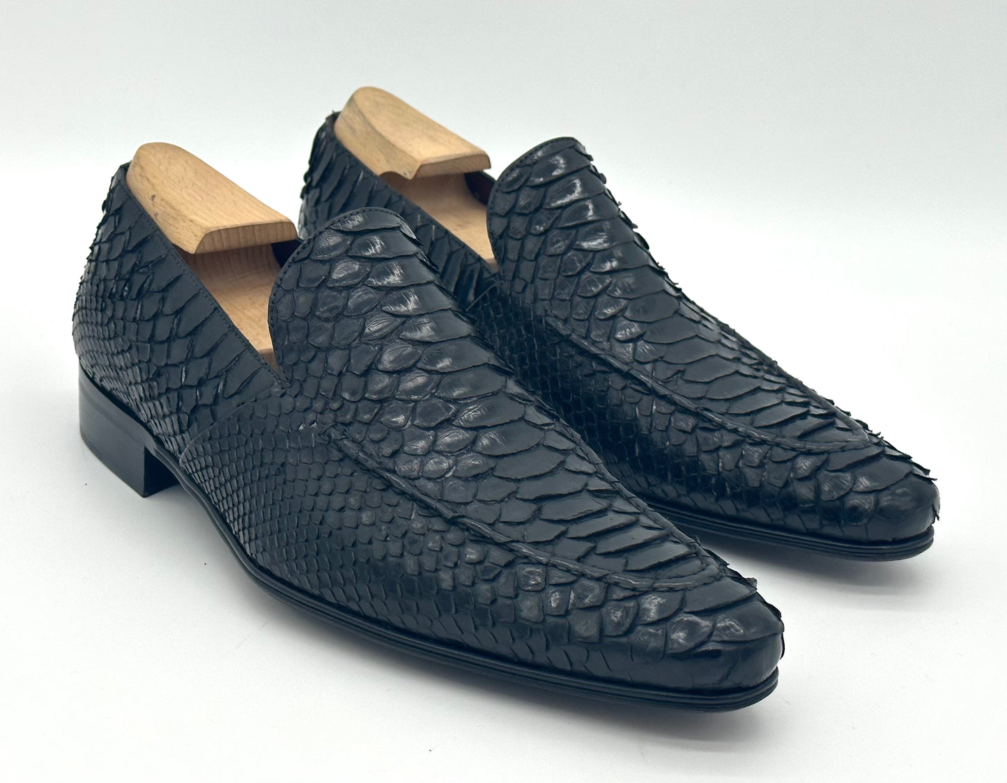 Mocassin Roberto Celk en python noir