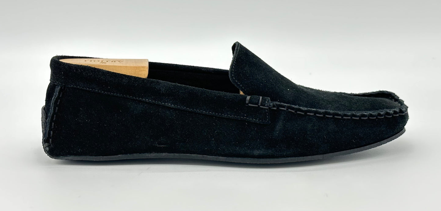 Mocassin Artioli en daim noir