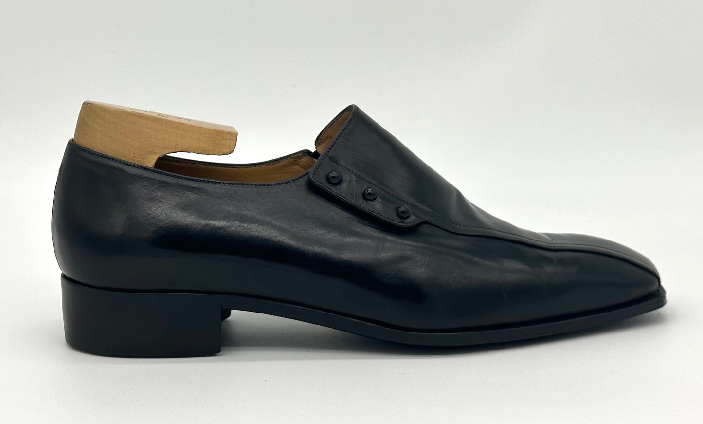 Mocassin Artioli en cuir noir