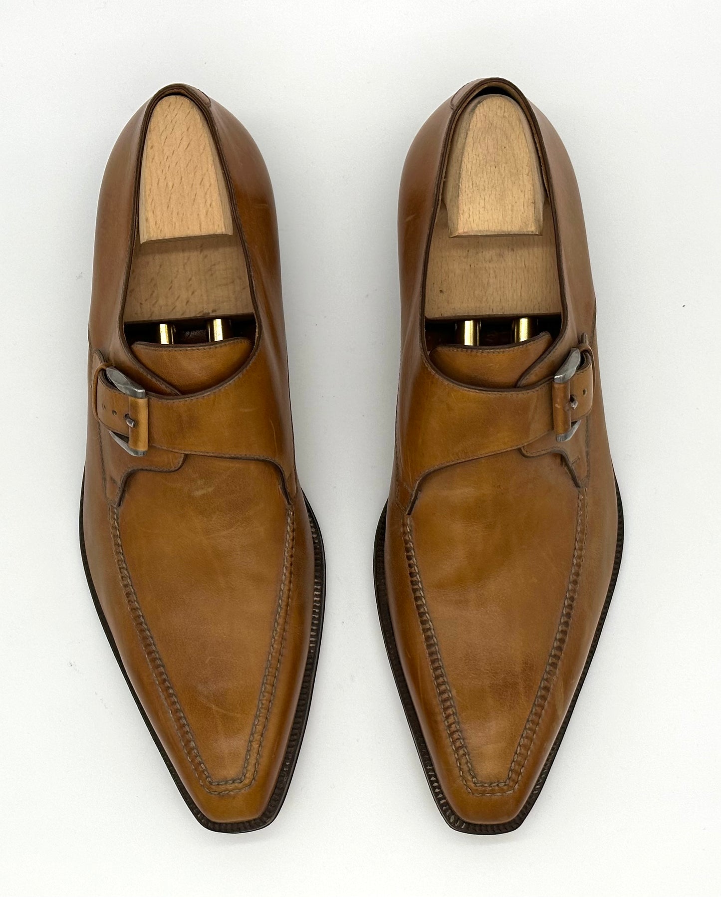 Soulier à boucle Speroni en cuir marron