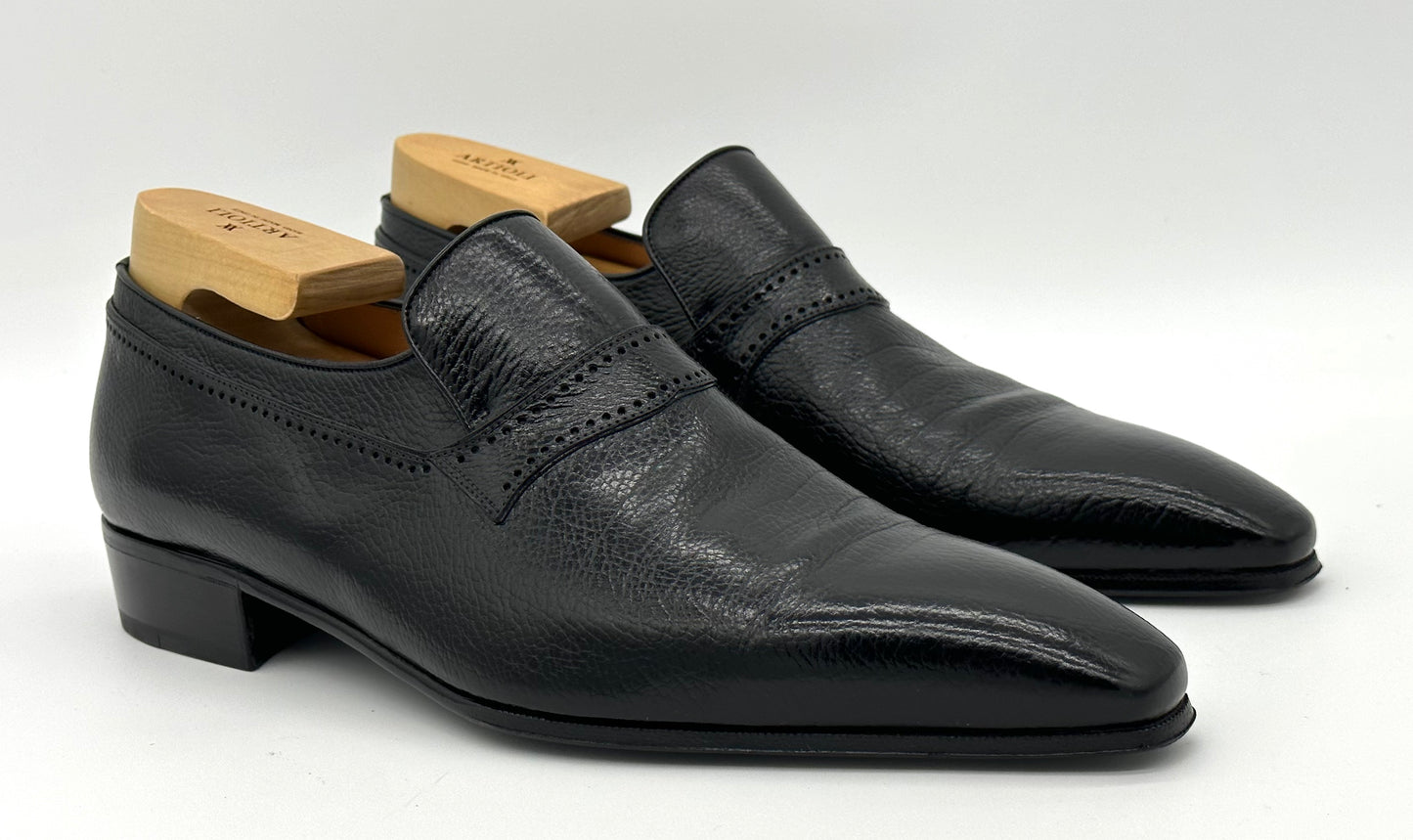 Mocassin Artioli en lama noir