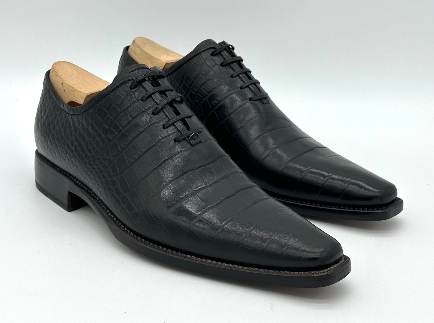 Richelieu Roberto Celk en stampa crocodile noir