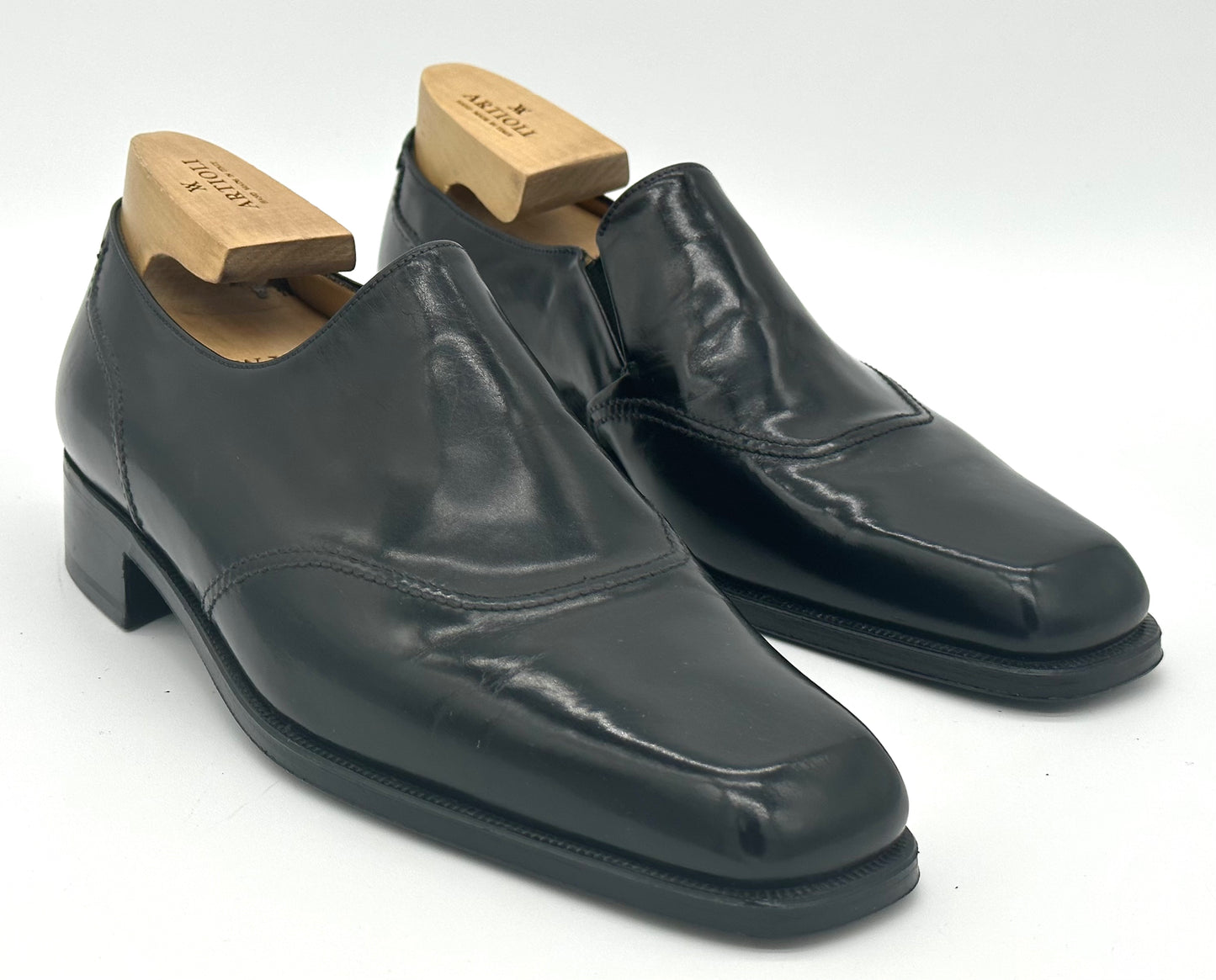 Mocassin Artioli en cuir noir