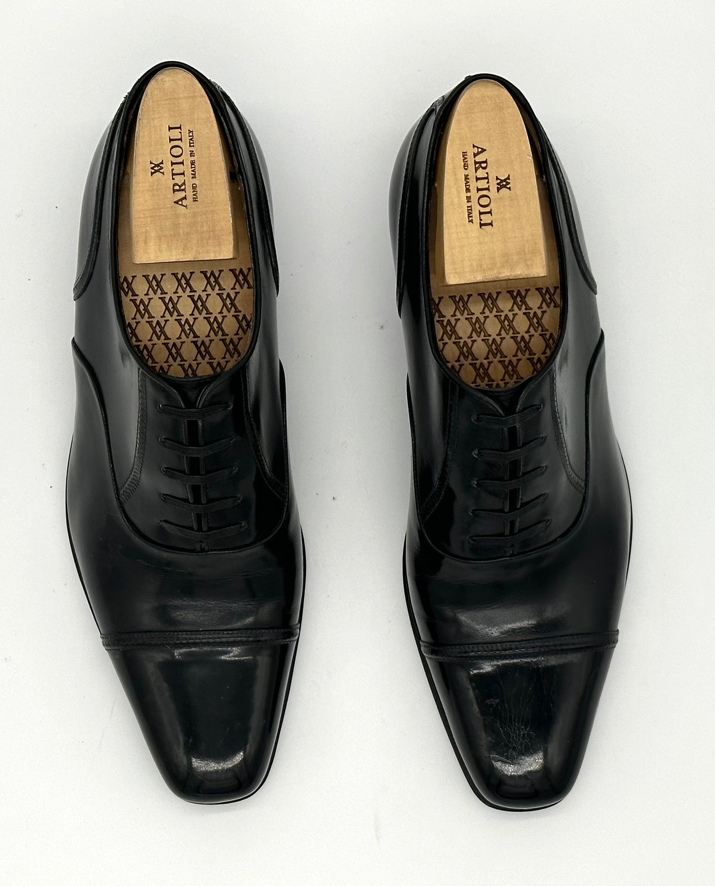 Richelieu Artioli en cuir noir