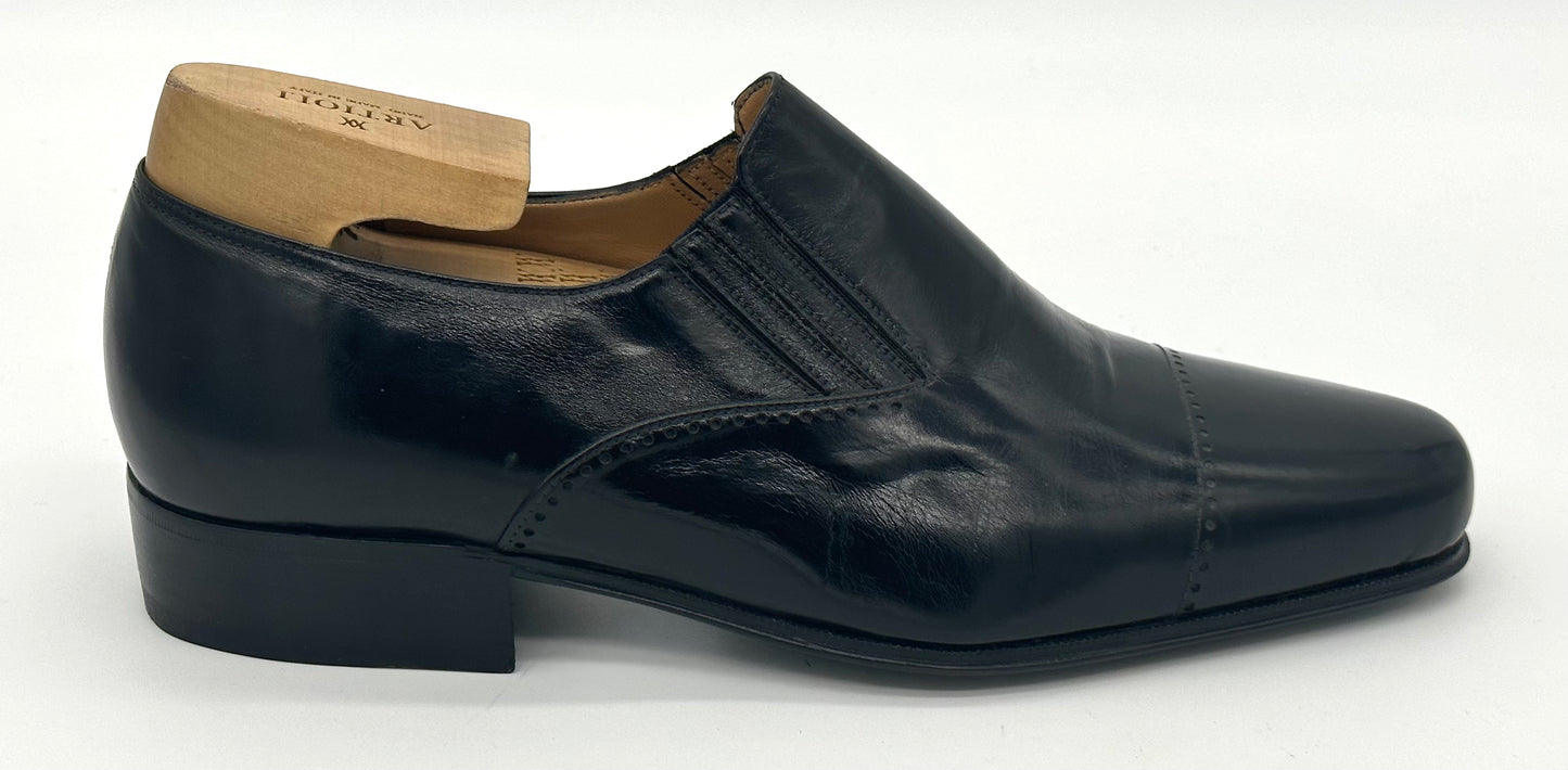 Mocassin Artioli en cuir noir