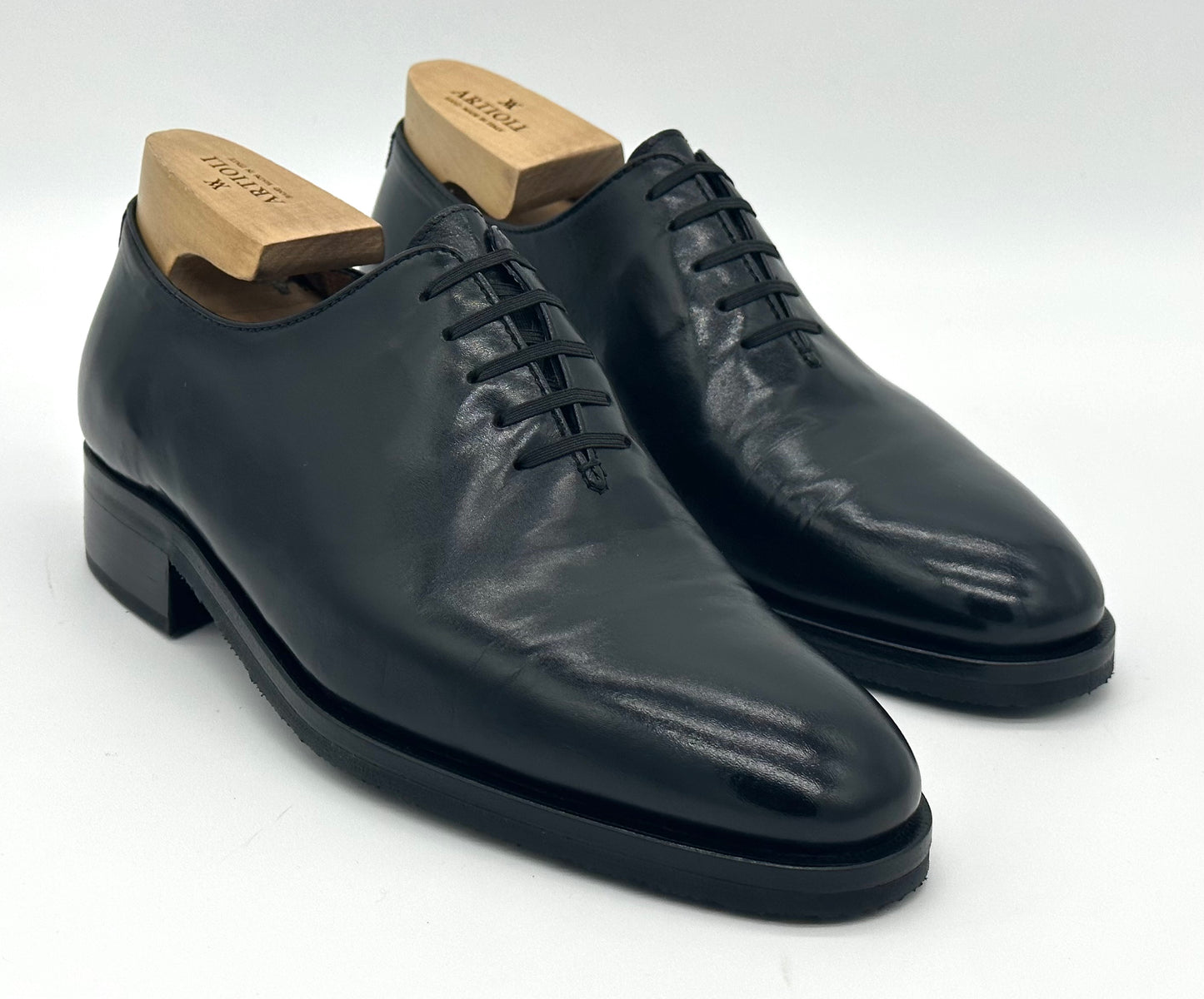 Richelieu Artioli en cuir noir