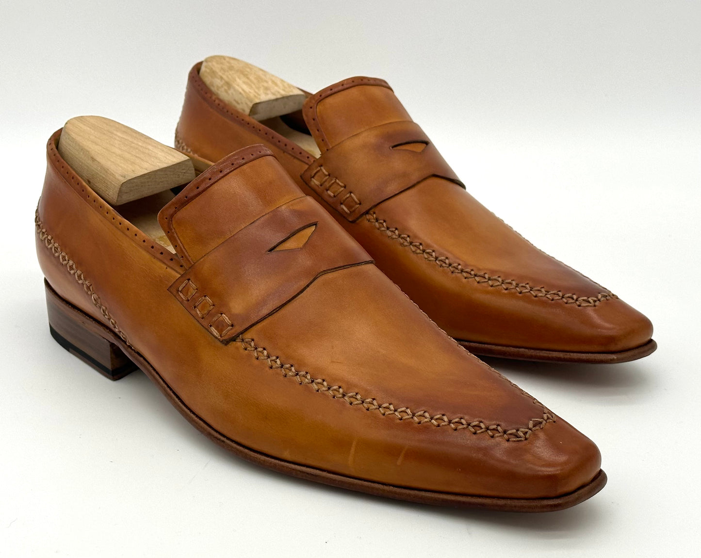 Mocassin Roberto Celk en cuir gold