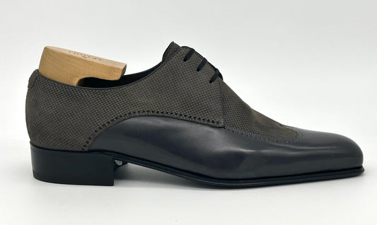 Derby Artioli en daim et veau gris