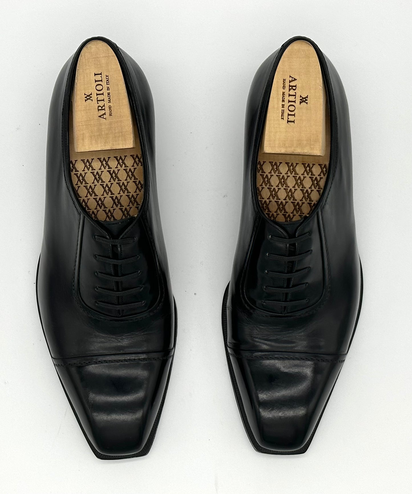 Richelieu Artioli en cuir noir