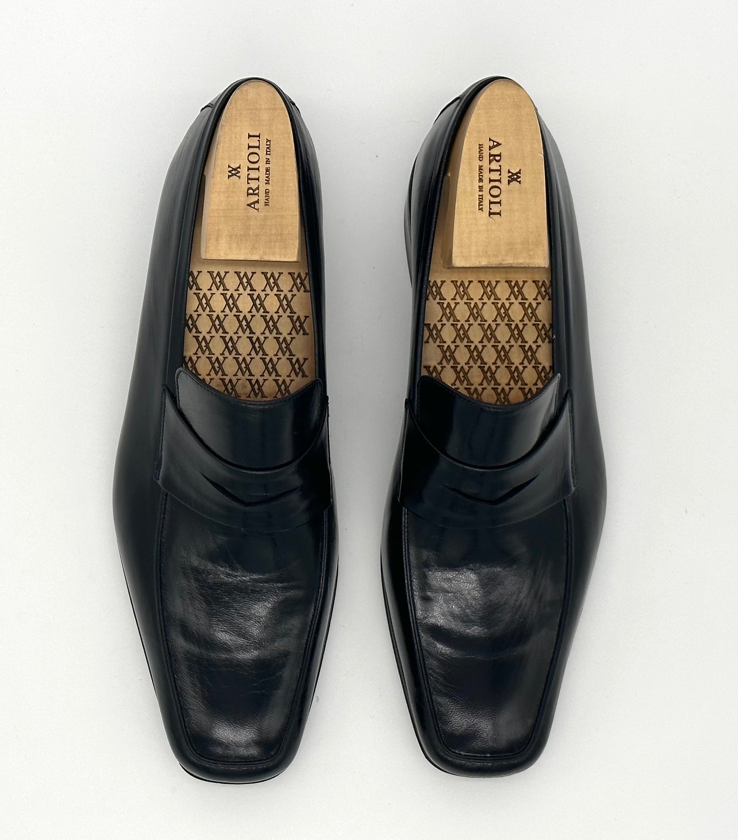 Mocassin Artioli en cuir noir